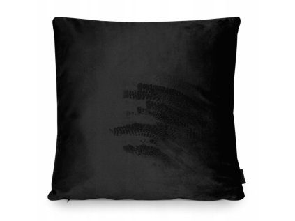 Elegantní černý povlak na polštář VELVET 40x40 cm do moderního interiéru