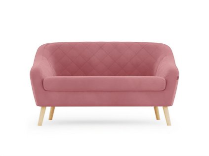 Starorůžová 2místná pohovka CORANTI VELVET pro moderní interiér