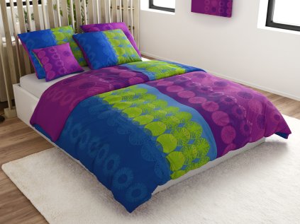 Povlečení z Renforcé bavlny DINA barevné s výrazným vzorem