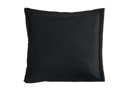 Venkovní polštář EMPARO 50x50 cm černý s elegantním lemem