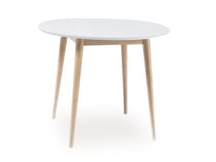 75575 akce bily jidelni stul larson 90x90 ii jakost