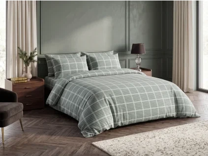 Povlečení z Renforcé bavlny FIOREA zelené