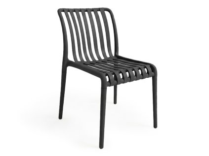 Plastová židle TREGO antracitová – moderní a odolná