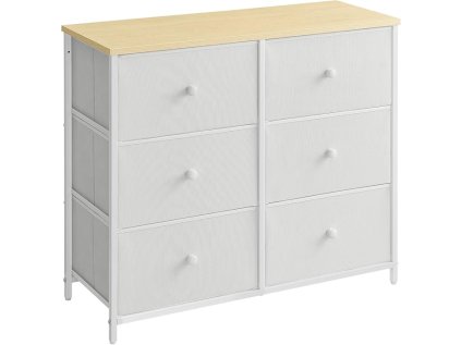 Komoda se zásuvkami HESTO 80x71 cm bílá pro praktické uložení