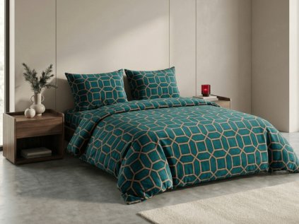 Mikroplyšové povlečení KERNATO zelené