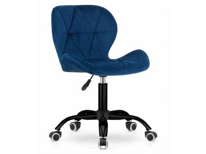 Tmavě modré kancelářské křeslo NOTO VELVET – elegance a pohodlí v jednom