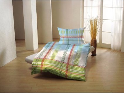 Bavlněné povlečení TAVONE barevné – svěží pruhovaný design