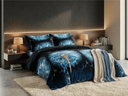 Mikroplyšové povlečení FLAEVOR modré