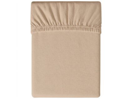 Jersey prostěradlo BASIC béžové 90 x 200 cm