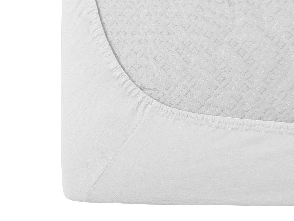 Jersey prostěradlo EXCLUSIVE bílé 200 x 220 cm (obrázek 5)