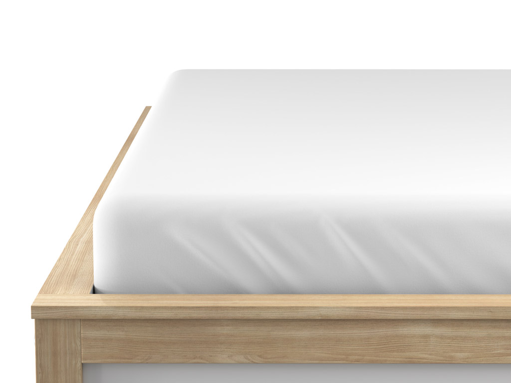 Jersey prostěradlo EXCLUSIVE bílé 200 x 220 cm (obrázek 3)