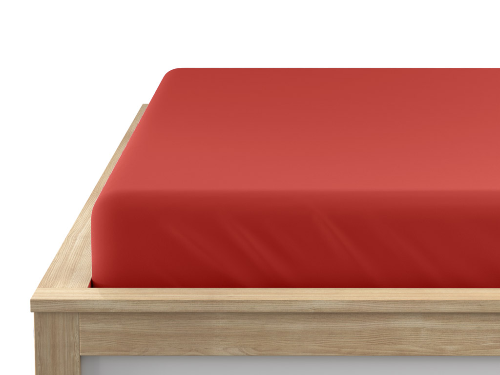 Jersey prostěradlo EXCLUSIVE červené 200 x 220 cm