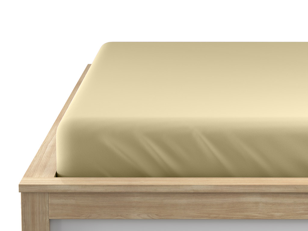 Jersey prostěradlo EXCLUSIVE krémové 200 x 220 cm (obrázek 3)