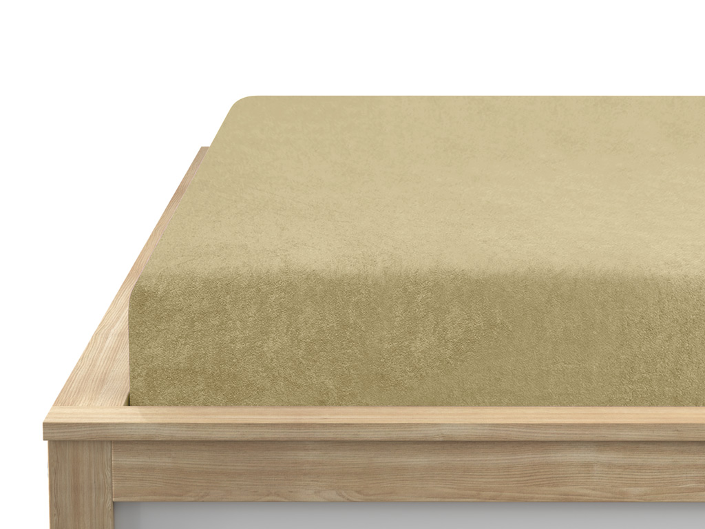 Froté prostěradlo EXCLUSIVE krémové 160x200 cm