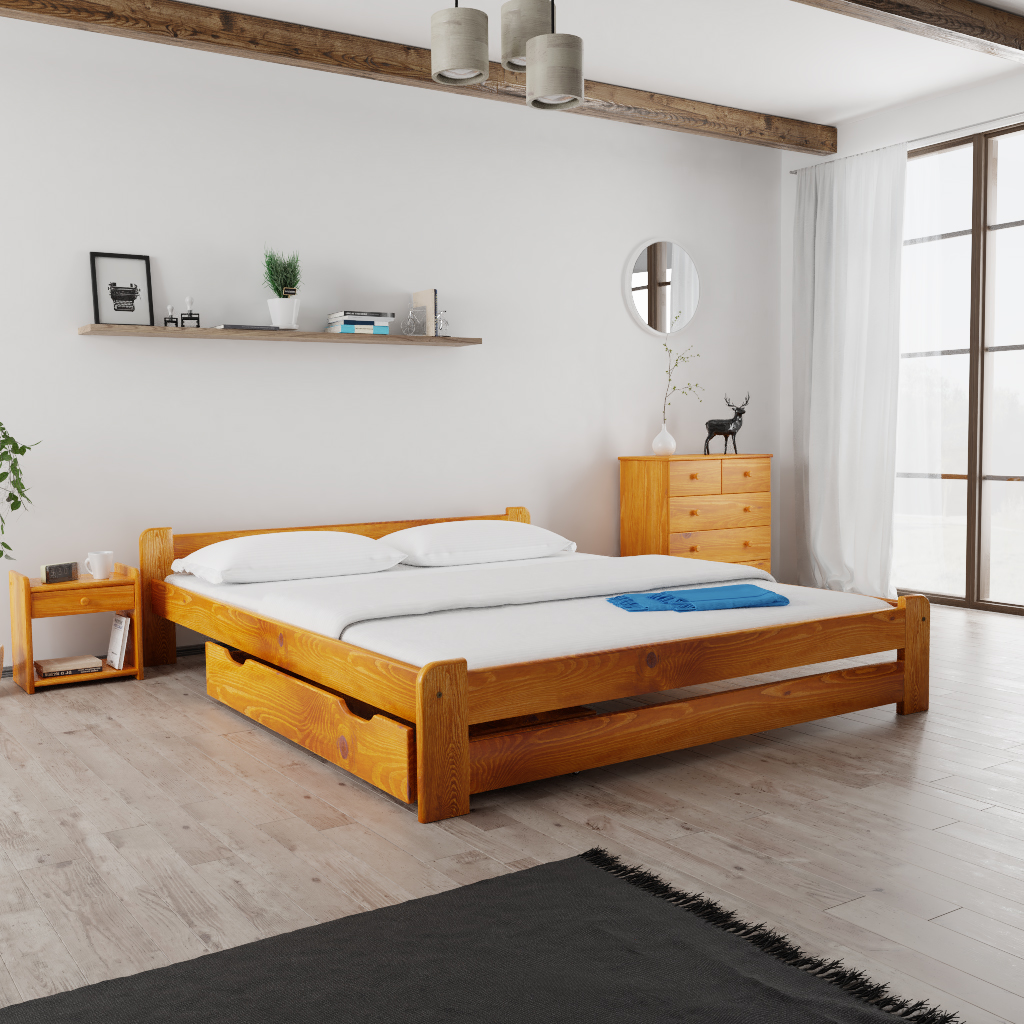 Úložný box pod postel 98 cm, olše