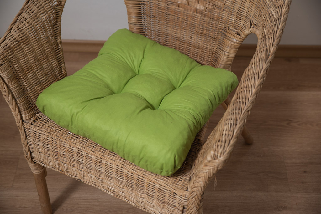 Podsedák na židli Soft jarní zelená, 39x36 cm, kuchyňský podsedák na židli
