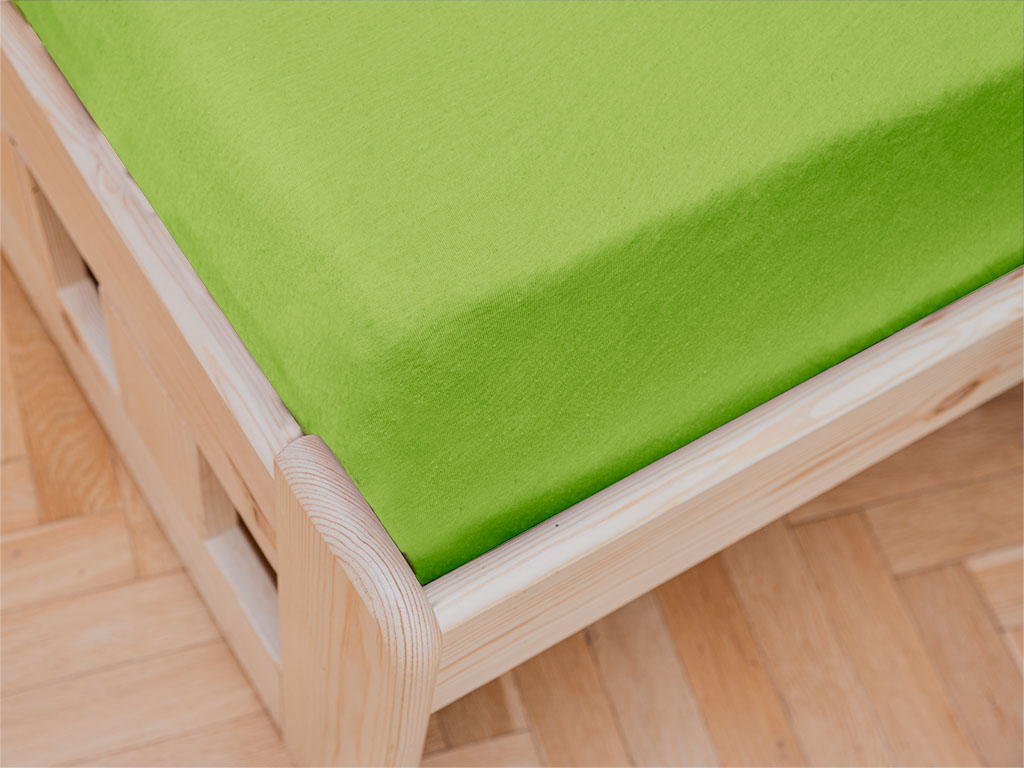 Jersey prostěradlo do dětské postýlky zelené 60 x 120 cm (obrázek 3)