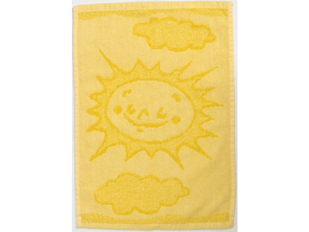 Dětský ručník BEBÉ sluníčko žlutý 30x50 cm