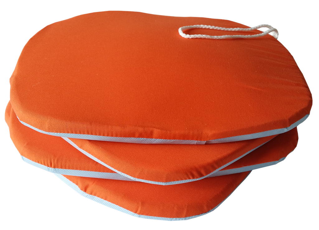 Podsedák na židli Standard oranžový, 39x36 cm, kuchyňský podsedák na židli