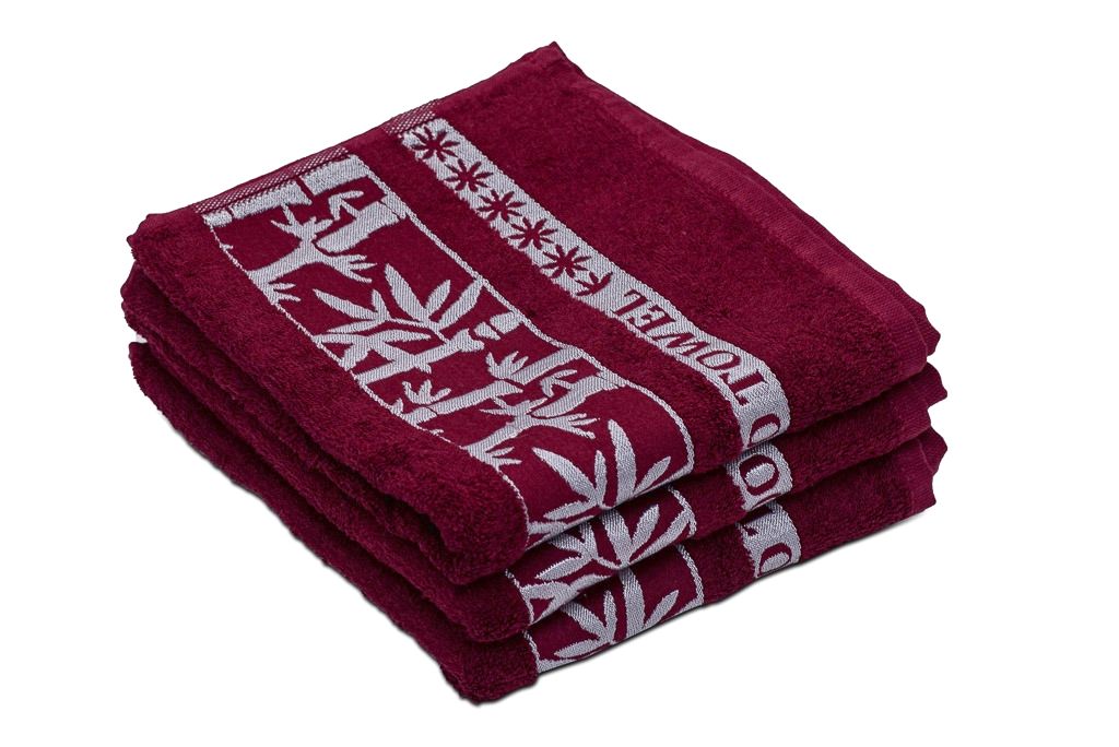 Bambusový ručník BAMBOO vínový