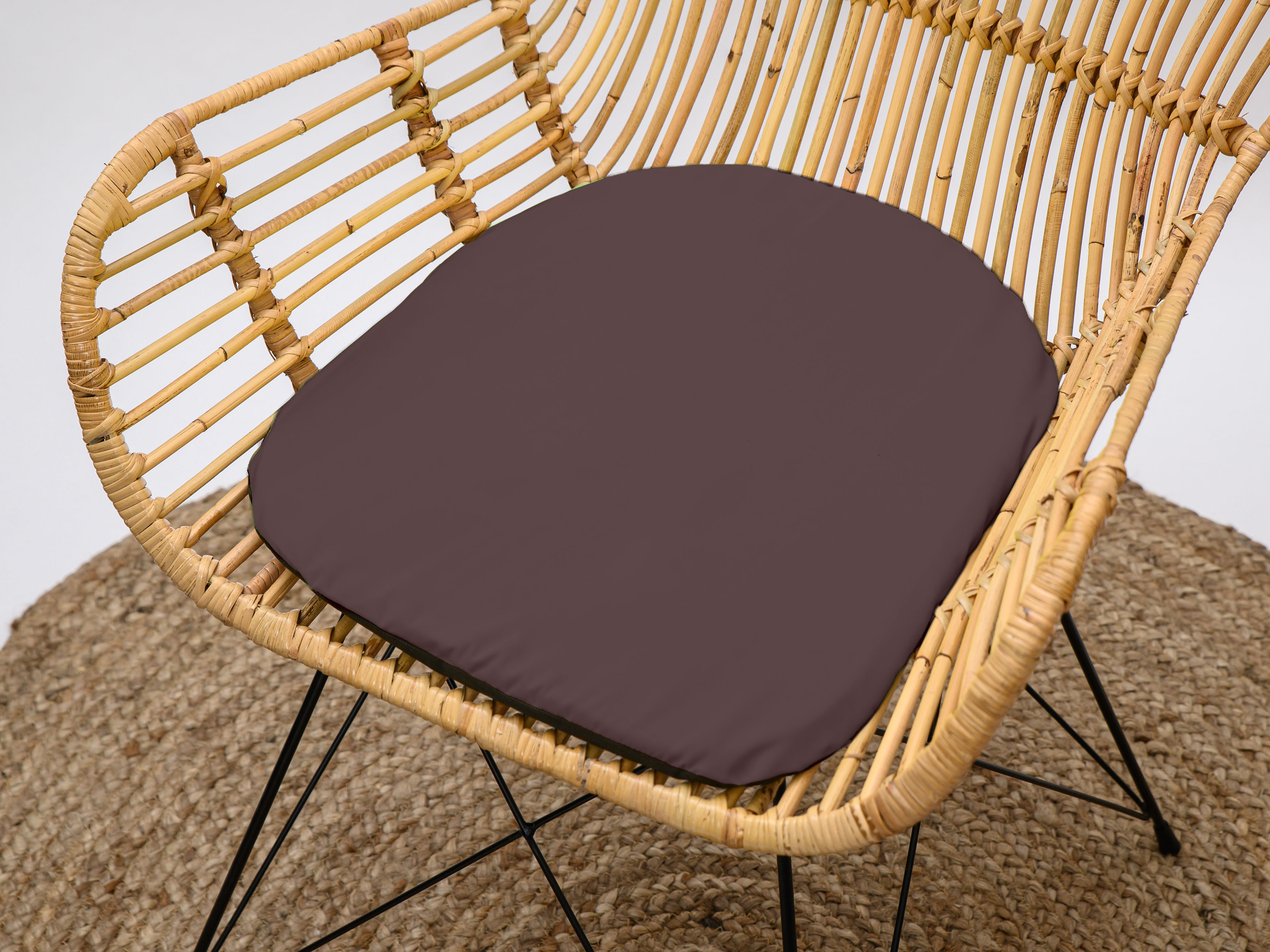 Podsedák na židli Standard hnědý, 39x36 cm, kuchyňský podsedák na židli