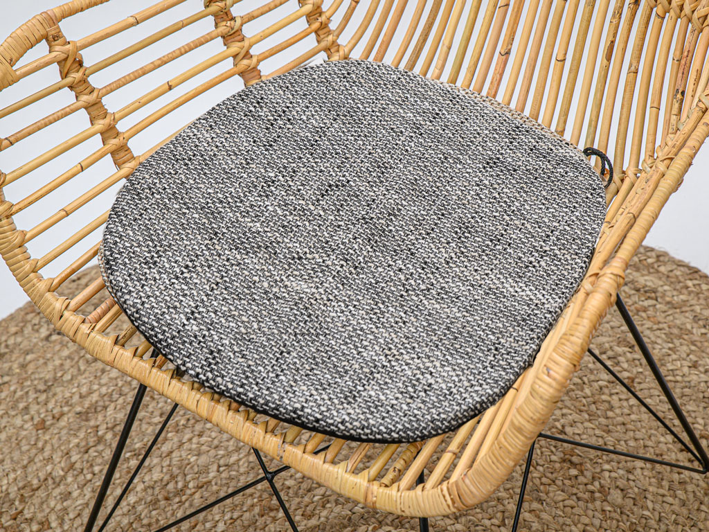 Podsedák na židli NITA šedý, 39x36 cm, kuchyňský podsedák na židli