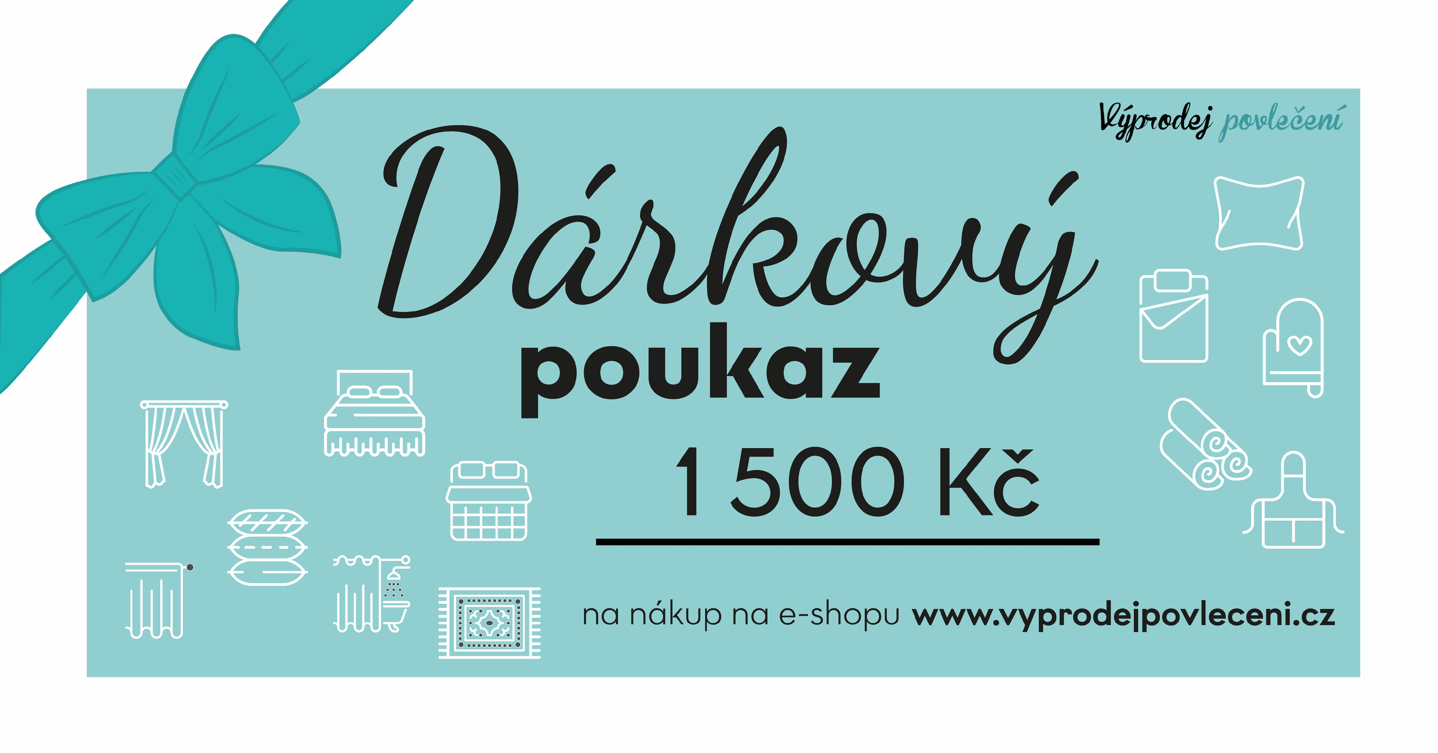 Dárkový poukaz na 1500 Kč Forma poukazu: Elektronický
