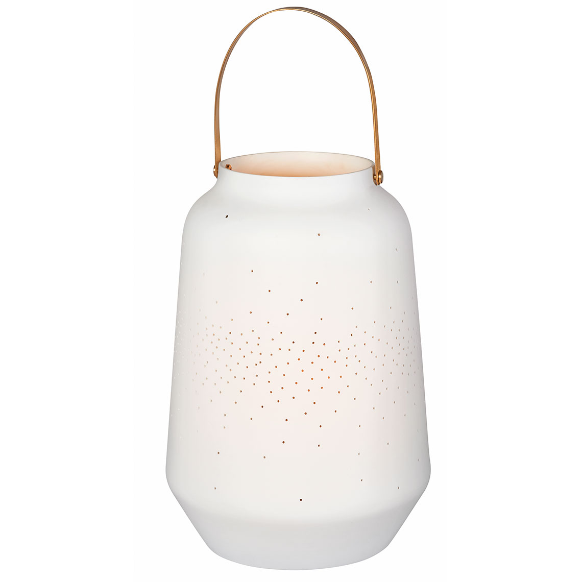 Bílá porcelánová LAMPA vel. L (26,5 cm)