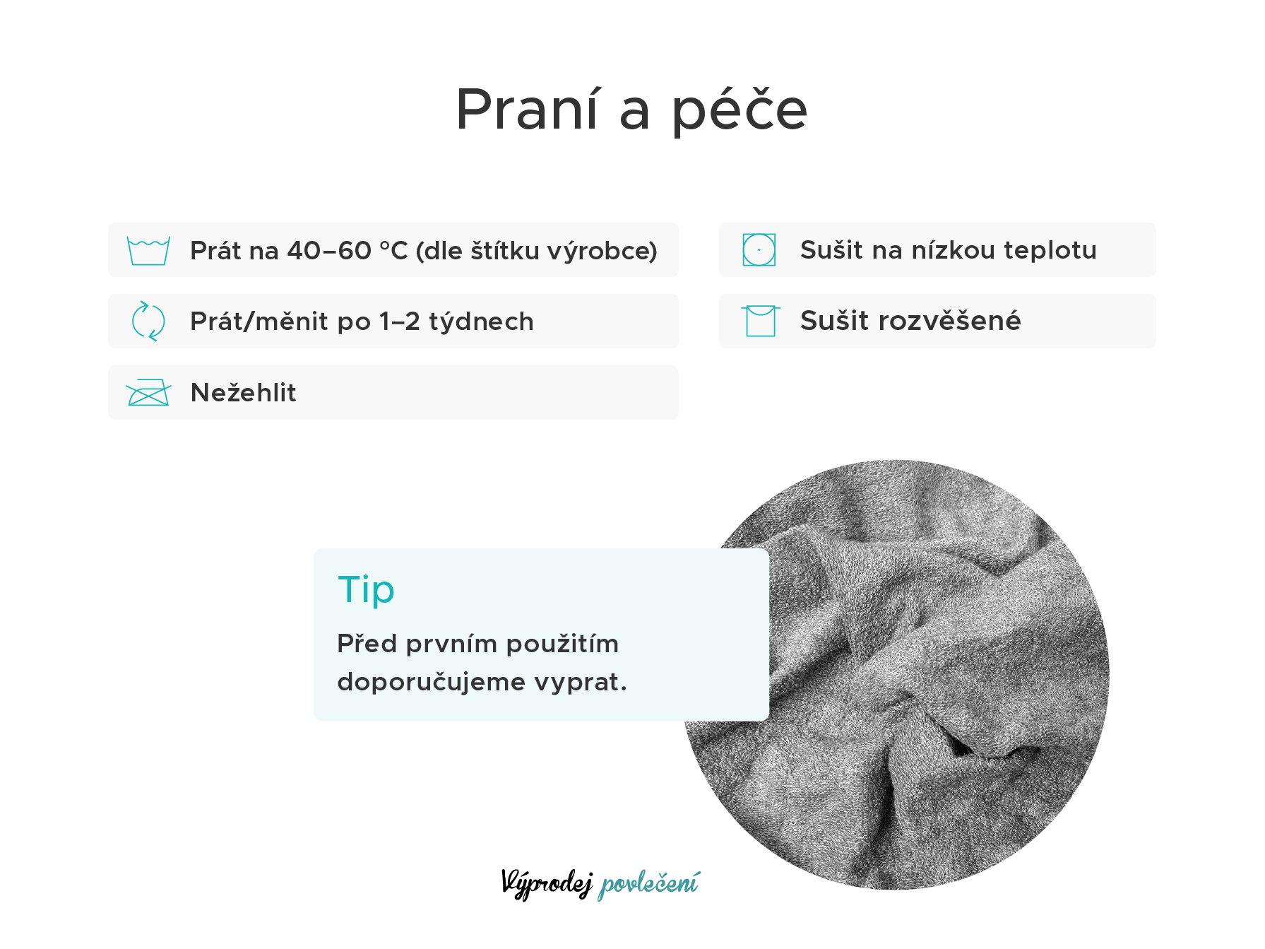 Froté prostěradlo bílé 90 x 200 cm (obrázek 8)