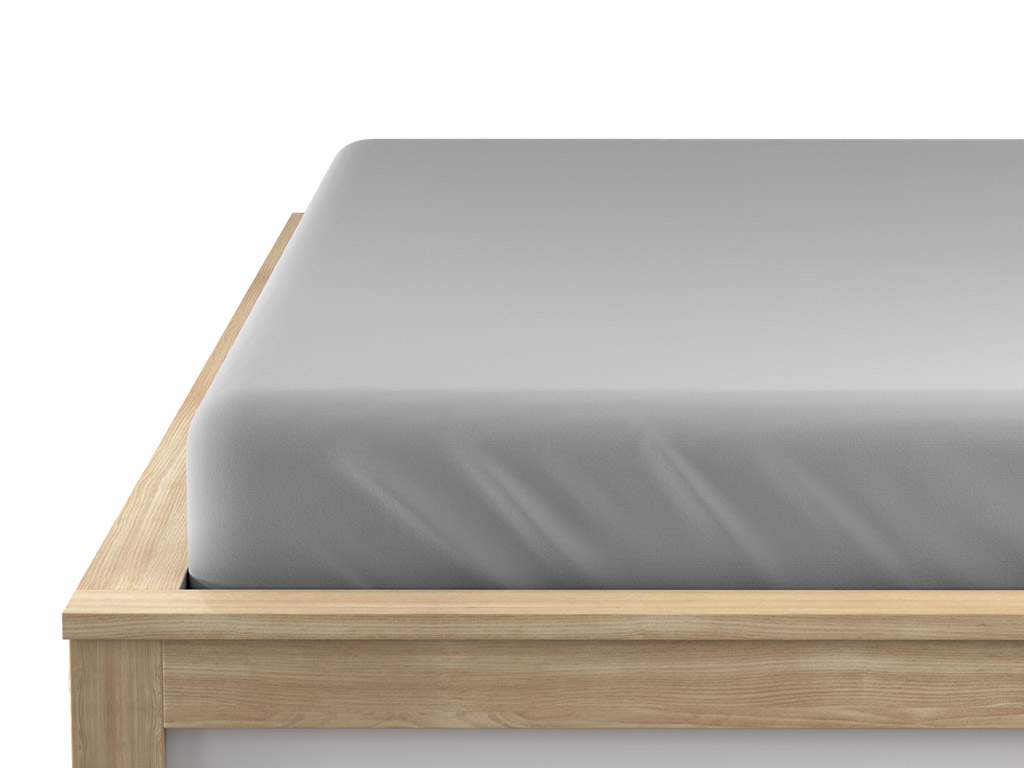 Jersey prostěradlo EXCLUSIVE světle šedé 180 x 200 cm