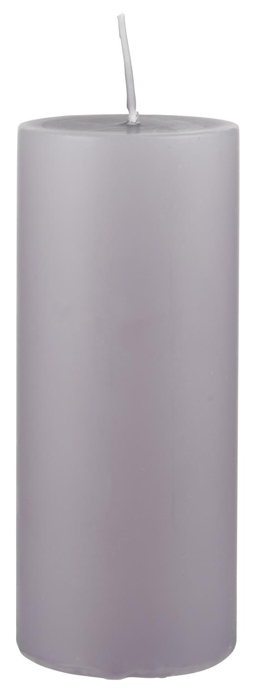 Fialová sloupová svíčka DUSTY LILAC 15 cm