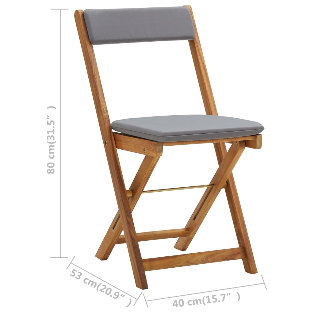 Šedý skládací set FRANKIE (obrázek 3)