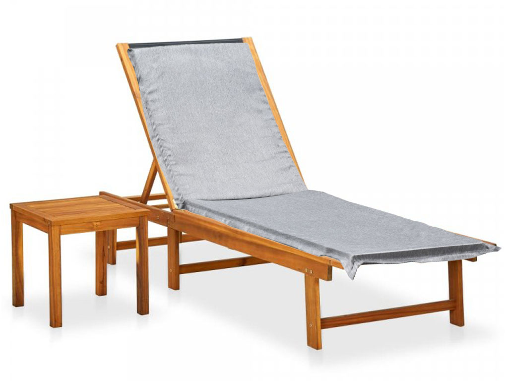 Polstrování / podsedák na lehátko SHINE šedé