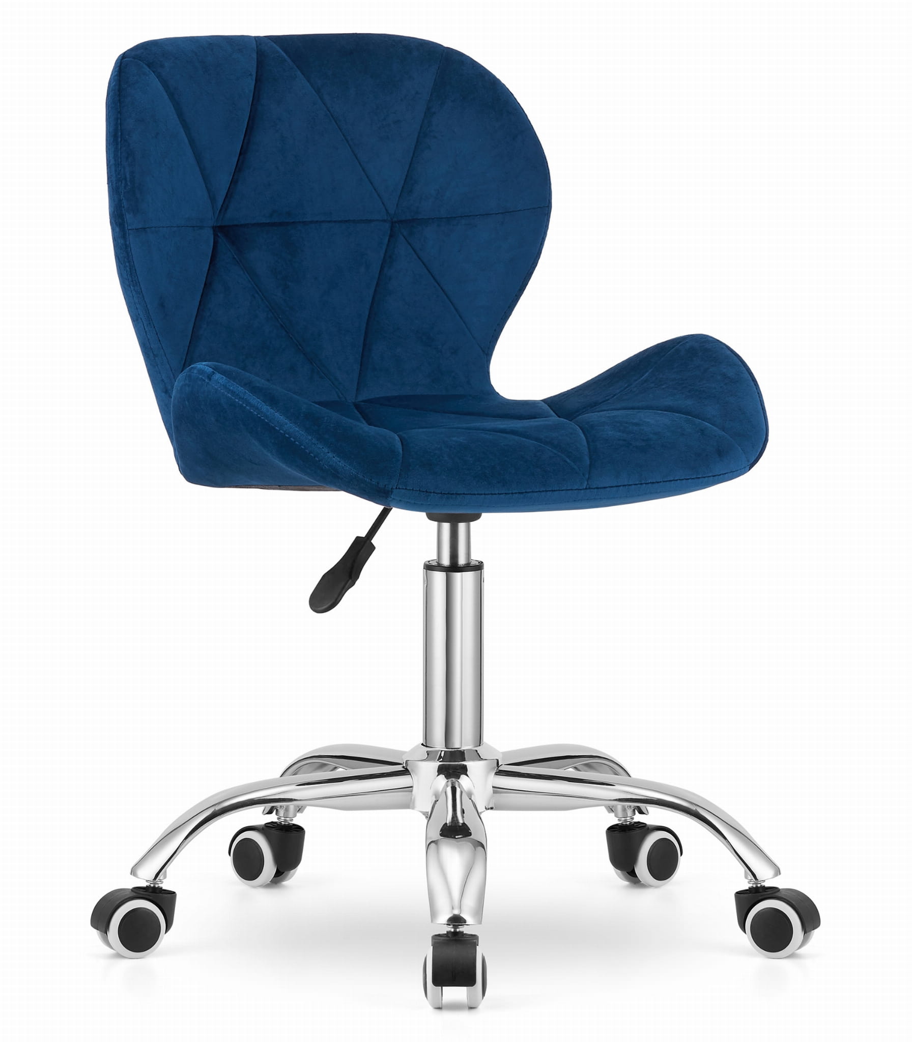 Modré kancelářské křeslo AVOLA VELVET