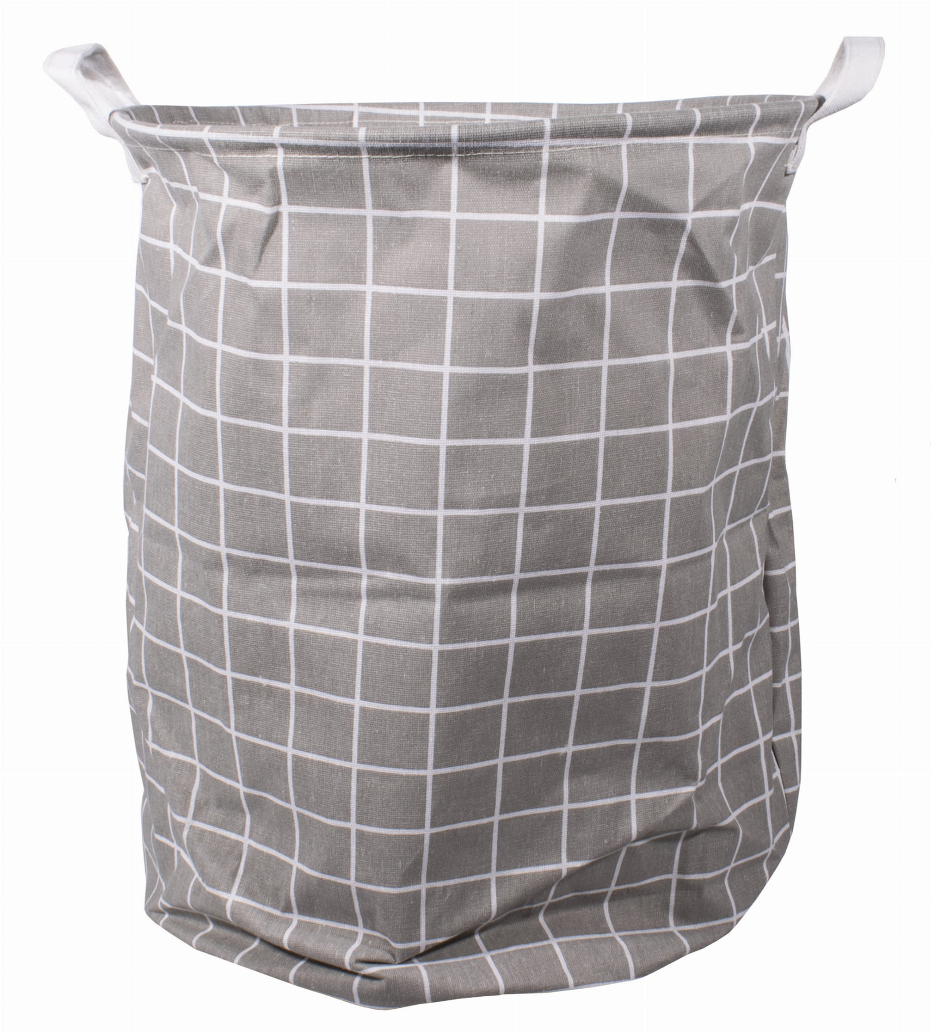 Šedý koš na hračky a prádlo CUBE