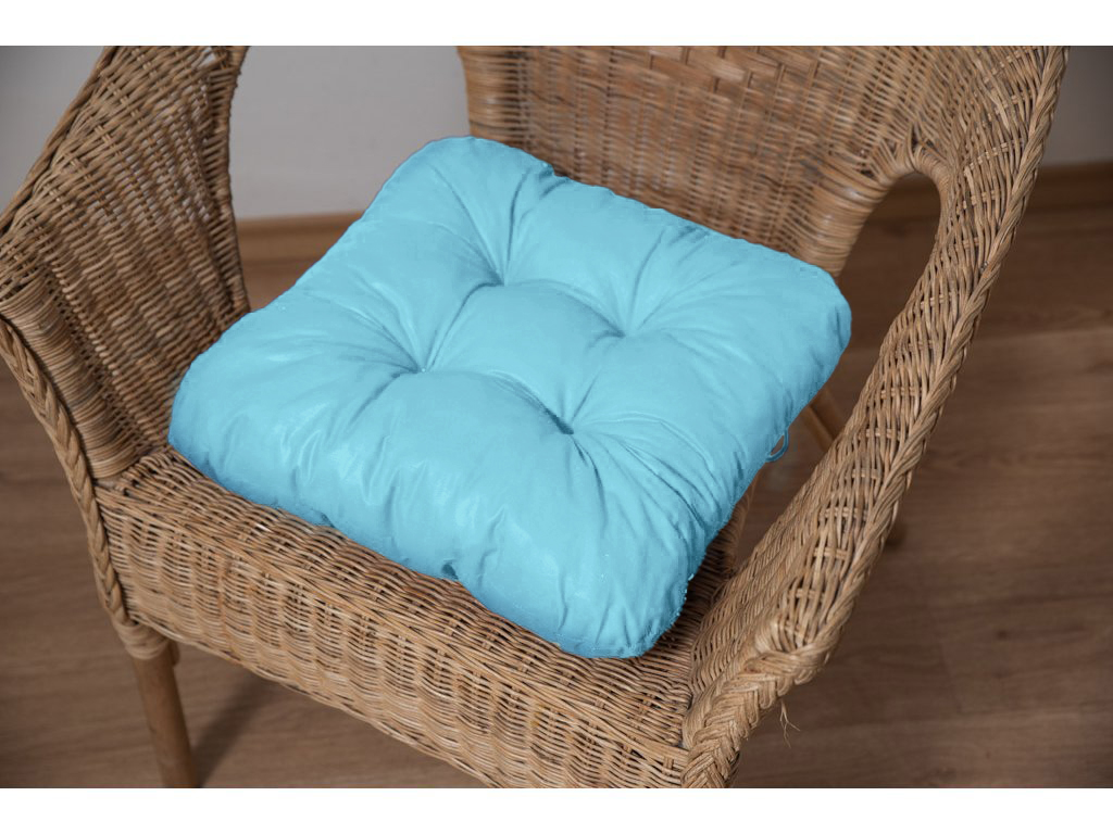 Podsedák na židli Soft azurový