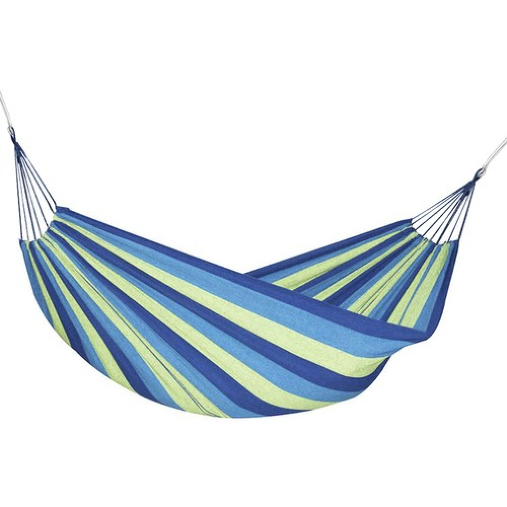 Modrozelená houpací síť HAMMOCK pro 2 osoby 200x150 cm