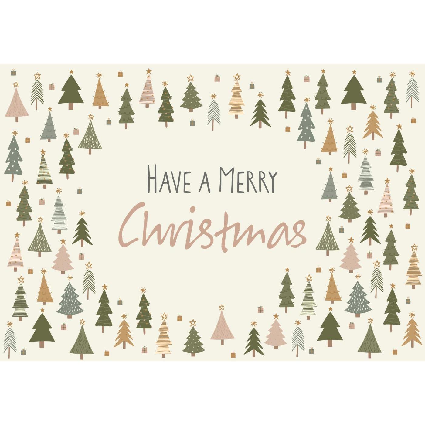 IB Laursen Plechová cedule HAVE A MERRY CHRISTMAS