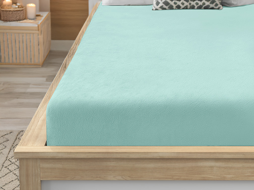 Prostěradlo mikroplyš SOFT 180x200 cm mentolové