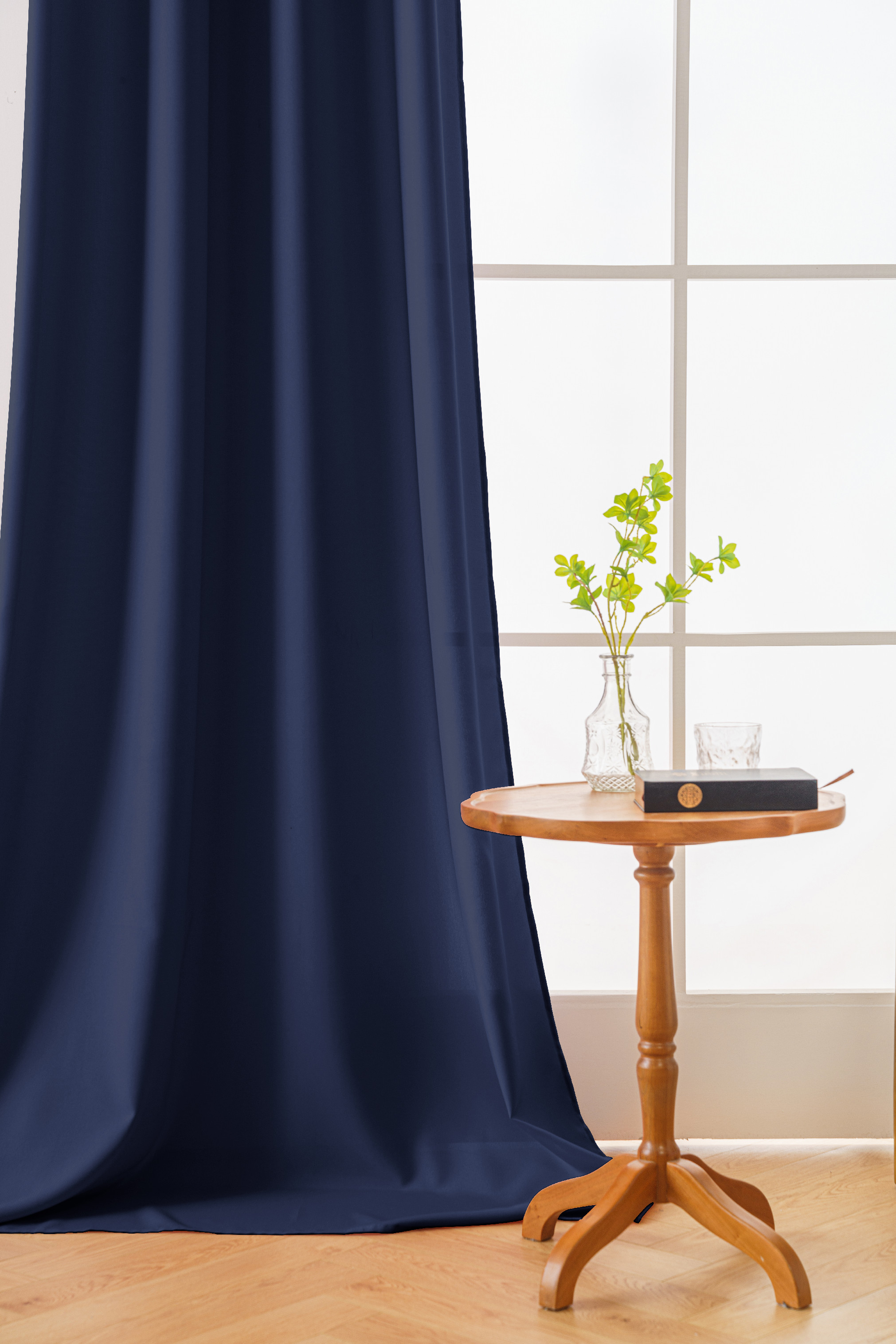 Tmavě modrý závěs OXFORD 140x250 cm Zavěšení: Řasící páska