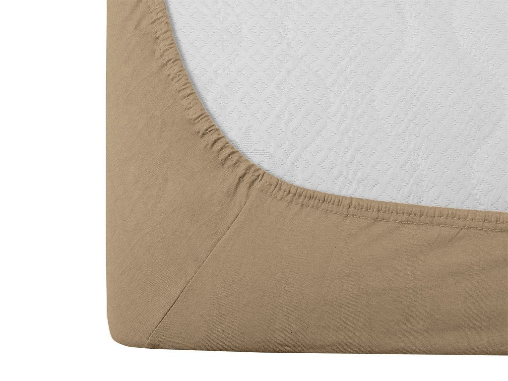 2x Prostěradlo jersey EXCLUSIVE 90x200 cm béžové (obrázek 4)