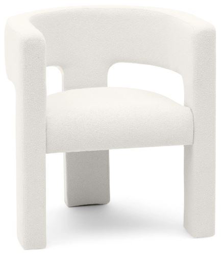 Bílé designové křeslo ALPAH B Baloo 2073