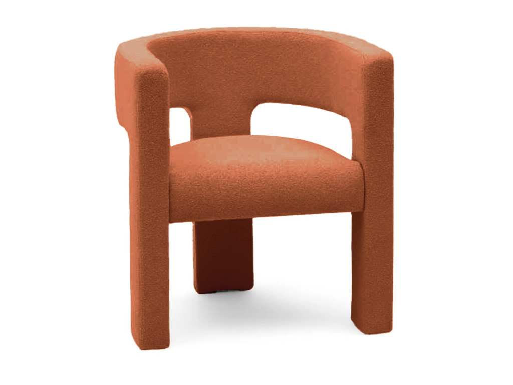 Oranžové designové křeslo ALPAH B Baloo 2078