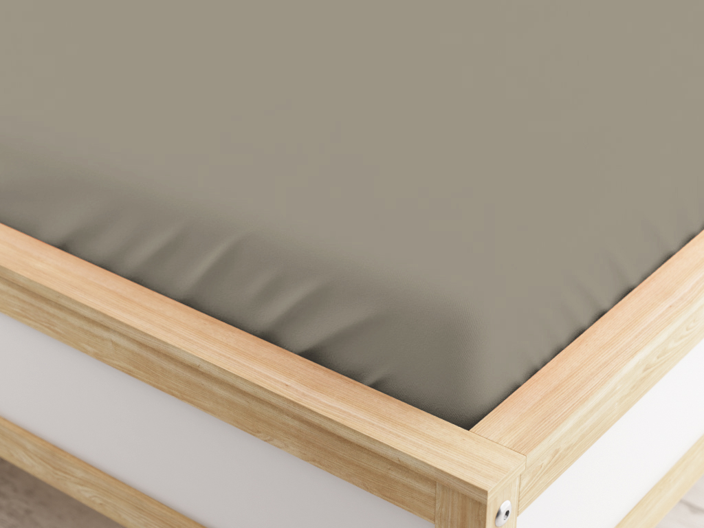 Napínací prostěradlo z mikrovlákna béžové 180 x 200 cm