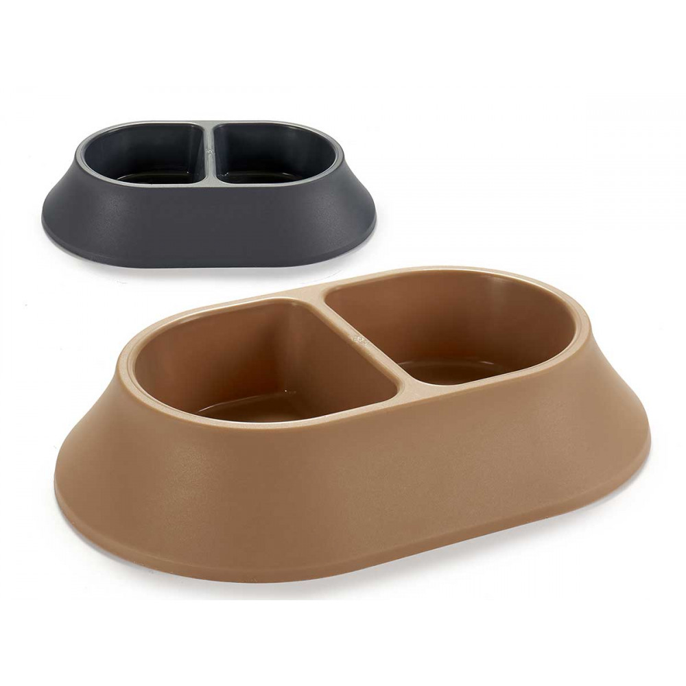 Plastová dvojmiska pro psa/kočku PETS - více barev