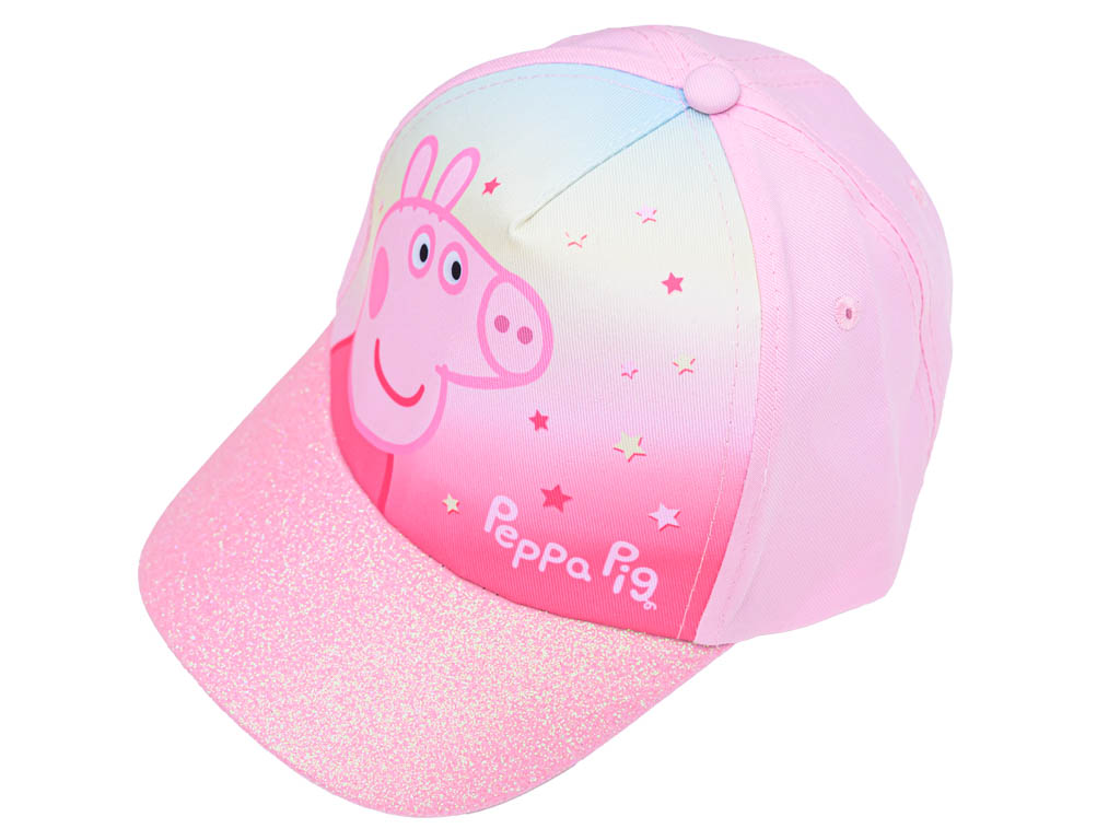 Dětská kšiltovka PRASÁTKO PEPPA růžová - různé velikosti Velikost: 52 cm
