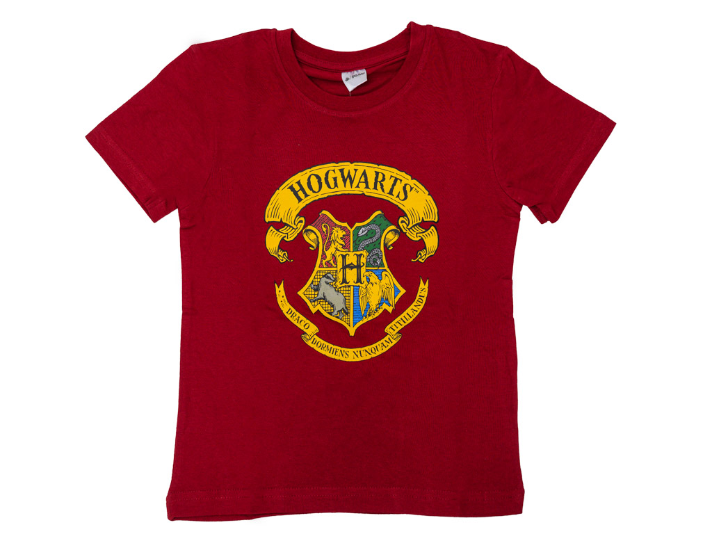 Dětské tričko HOGWARTS vínové - různé velikosti Velikost: 110 - 116