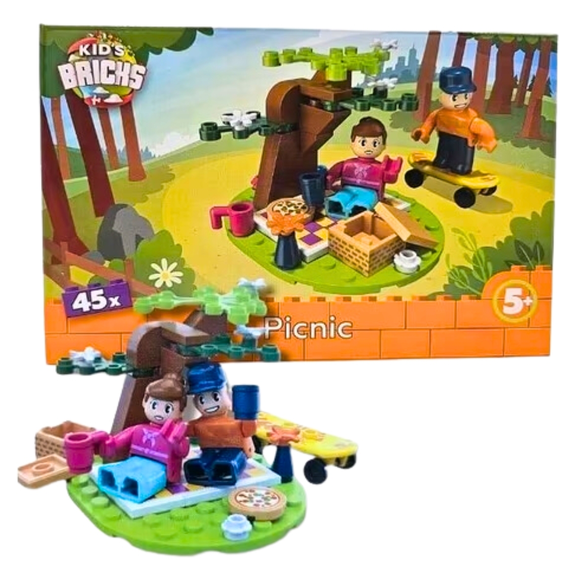 Stavebnice Kid's Brick PIKNIK, 45 dílků
