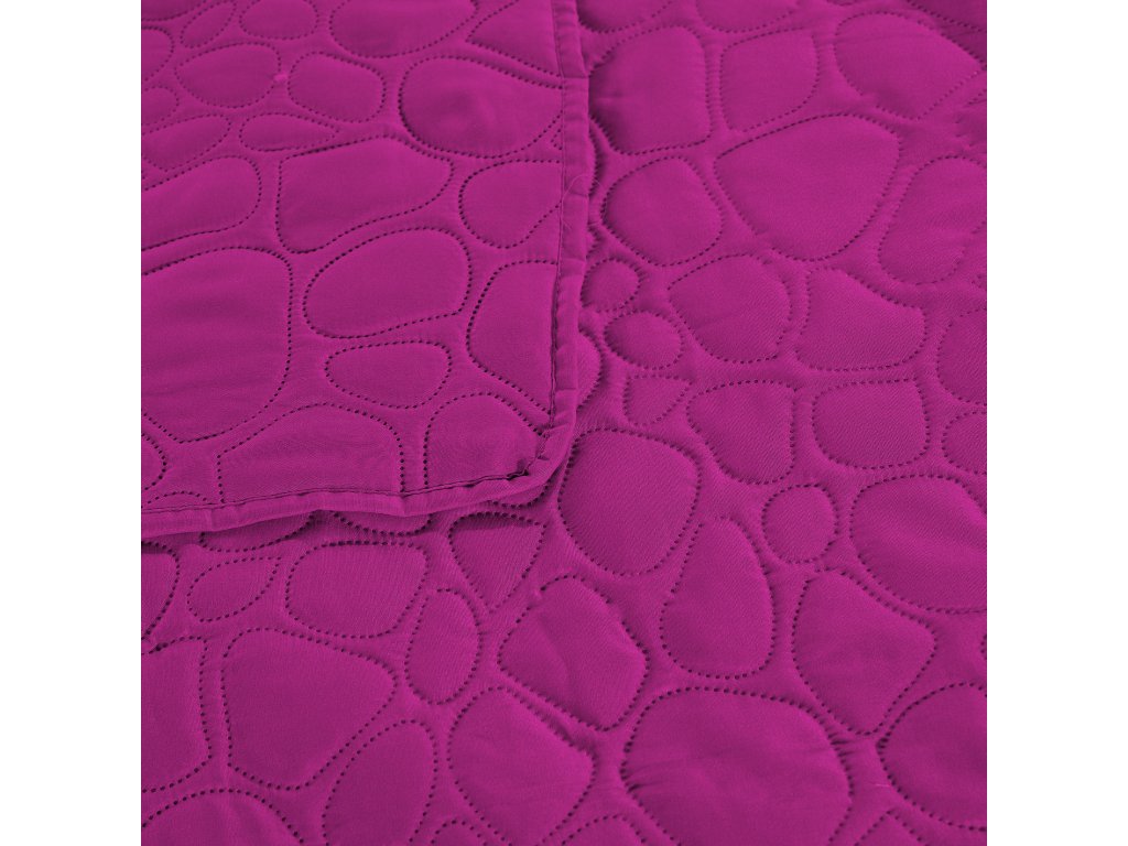 Fialový přehoz na postel STONE Rozměr: 170 x 210 cm (obrázek 4)