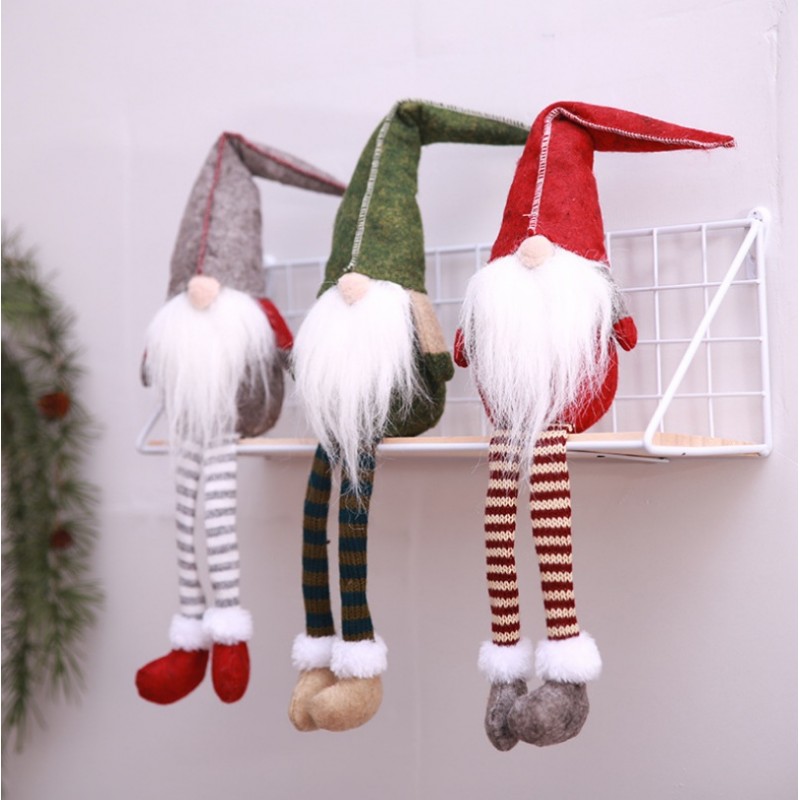 Dekorativní trpaslík SANTA CLAUS 45 cm - více barev Barva: Šedá